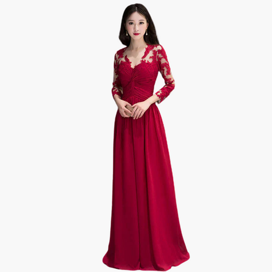 Elegant Maxi Dress - Women's Formal Wedding Guest Attire