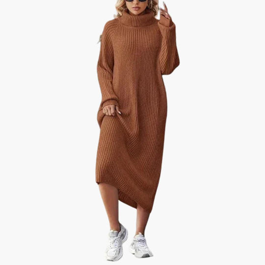 Flattering Fit Midi Dress - Comfortable & Versatile for Women