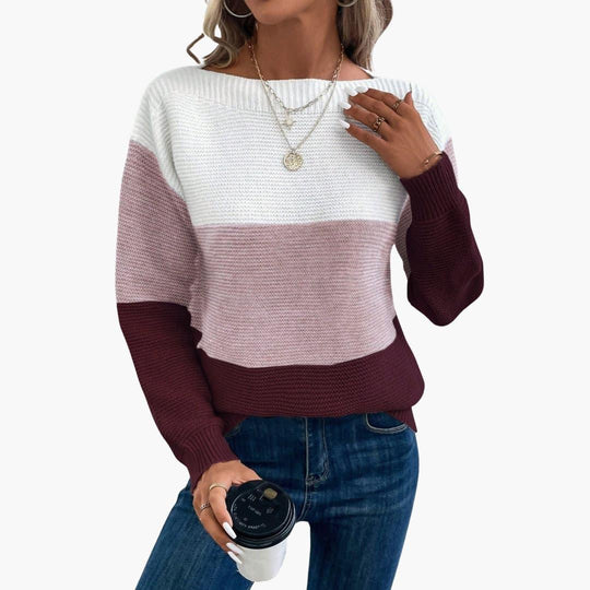 Ombre Knit Sweater – Soft Gradient Pullover for Women