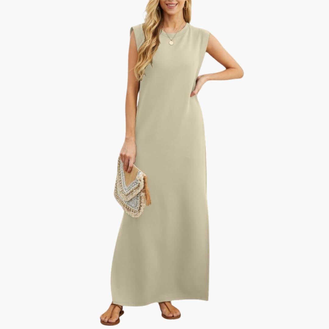 Wrinkle-Free Maxi Dress - Elegant Travel Style for Women
