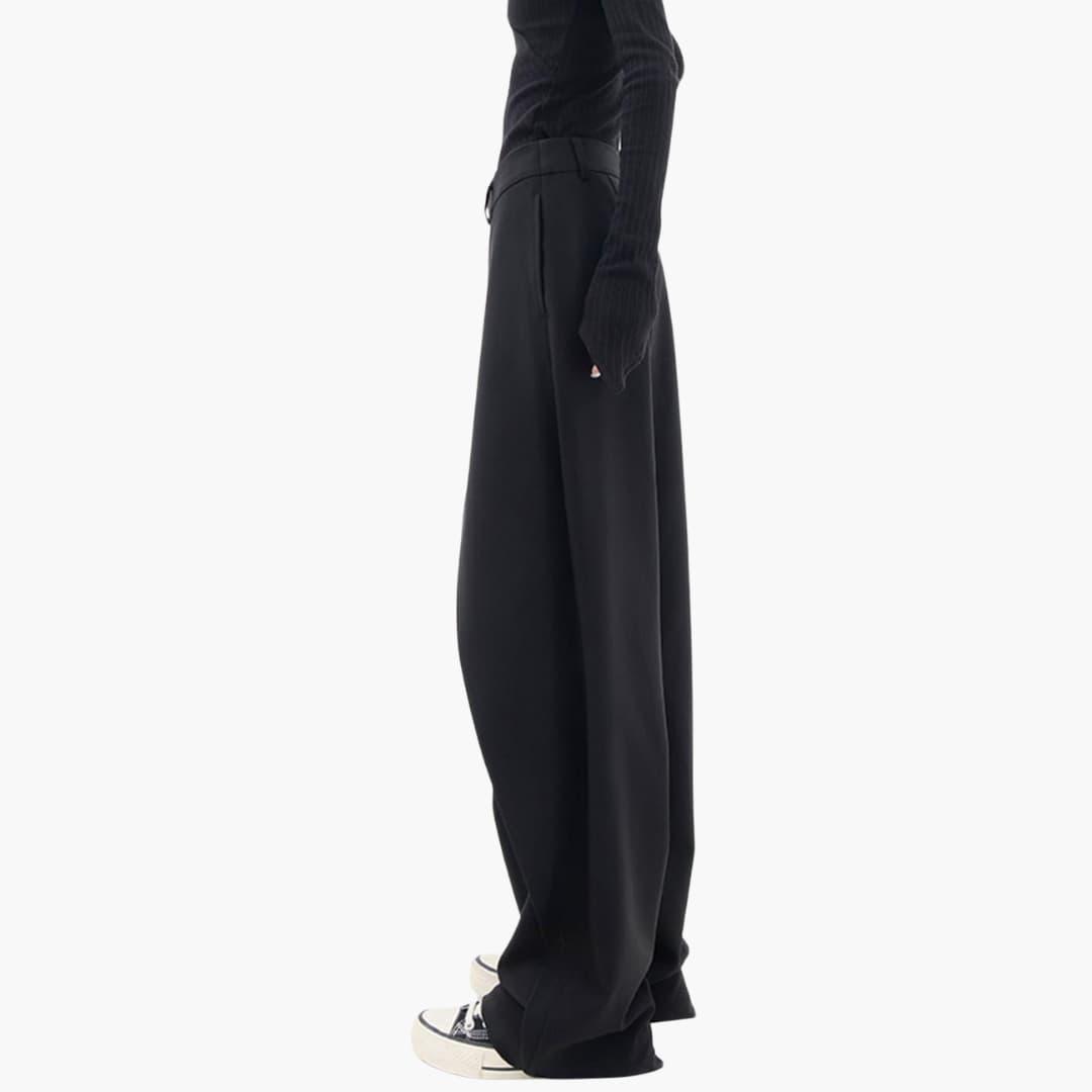 Ladies slim fit trousers for women - structured waist style