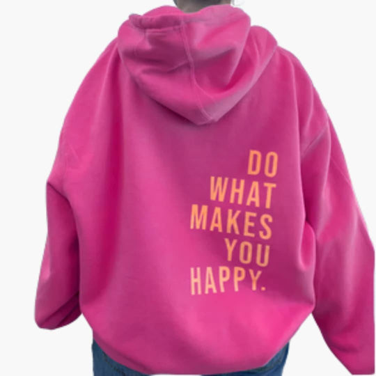 Oversized Fleece Pullover Hoodie - Comfy Fit for Women