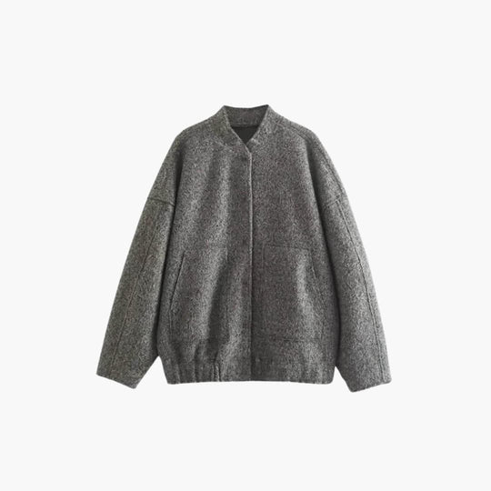 Oversized Bomber Jacket – Casual Winter Coat for Women