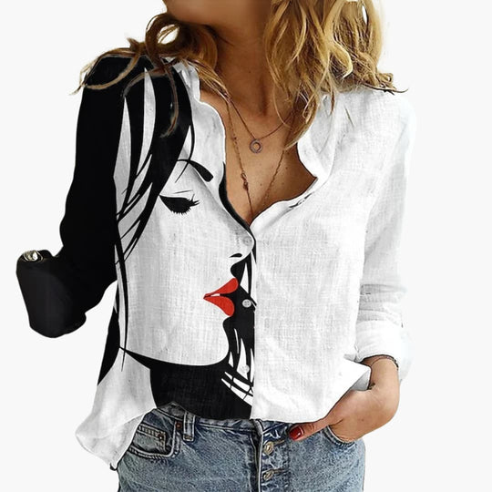 Butterfly Print Blouse - Elegant Style for Women’s Wardrobe