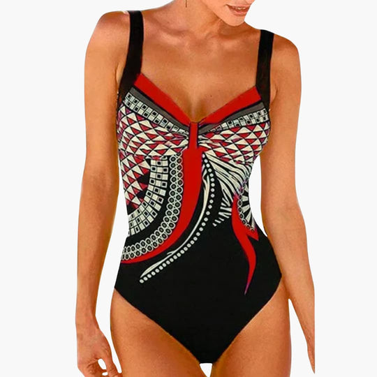 Elegant One-Piece Swimsuit - Women's Stylish Swimwear