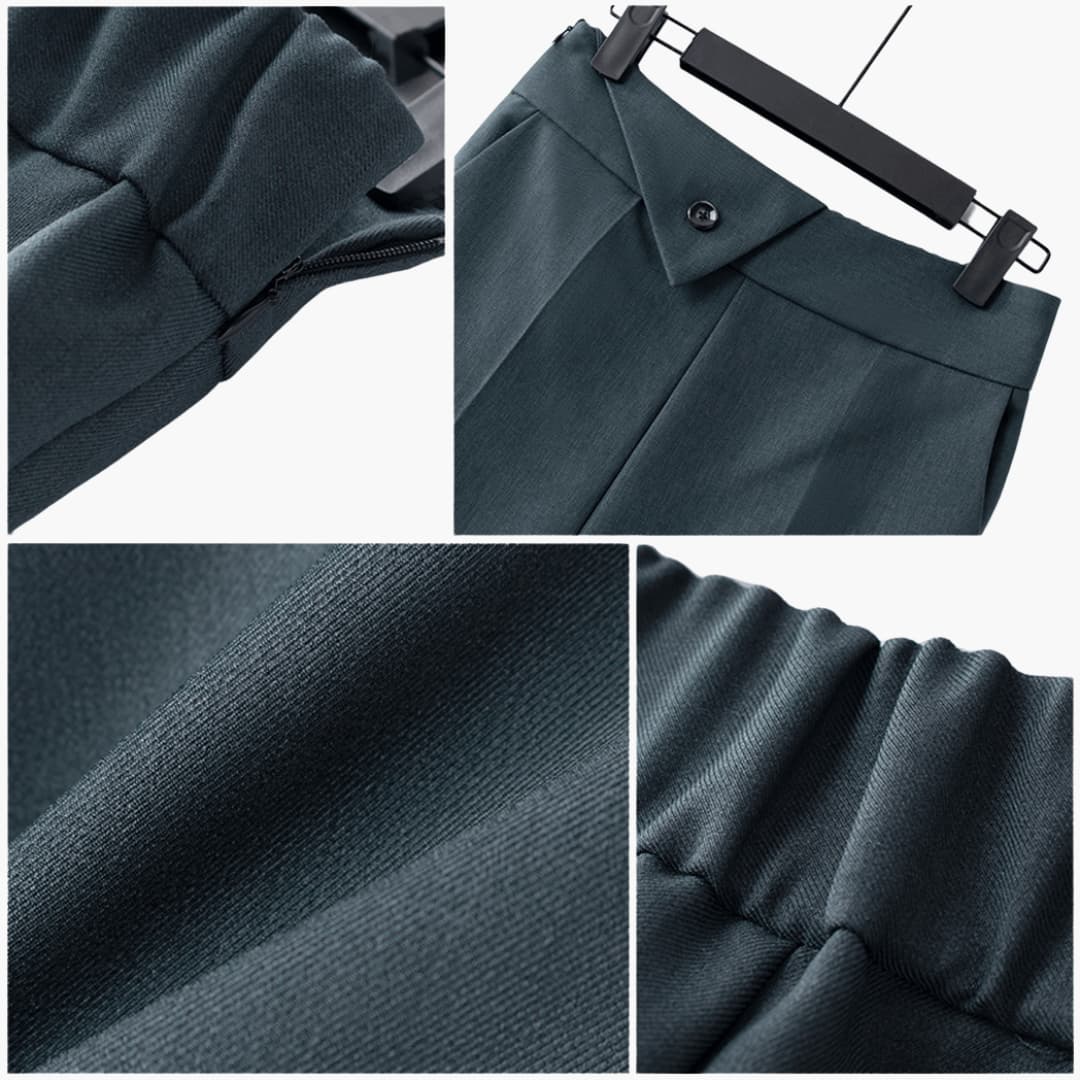 Women’s blazer and trousers set with stretch fabric all-season