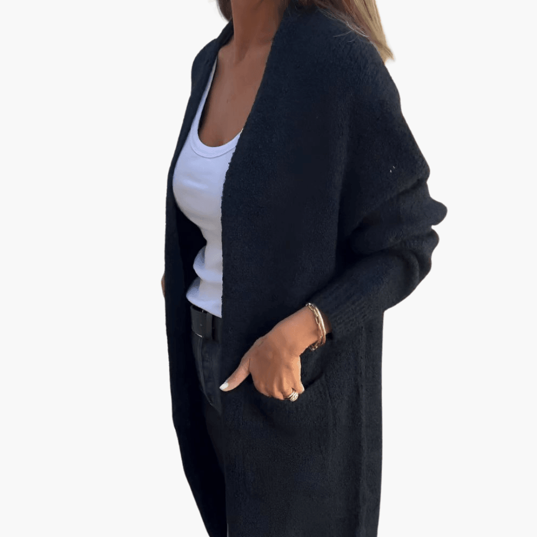 Layering Knit Cardigan – Women's Comfortable Longline Sweater