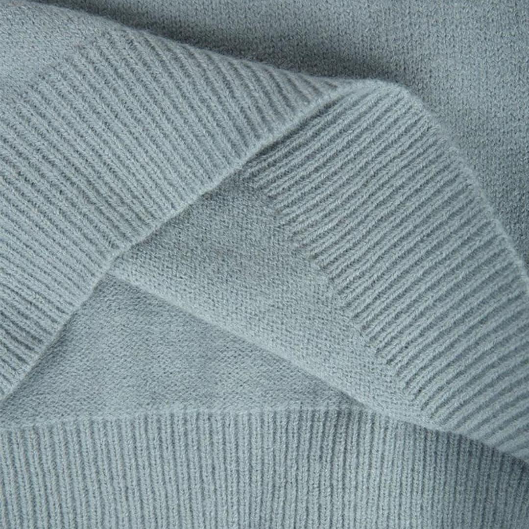 Winter Knit Crewneck Sweater - Soft & Comfortable for Women