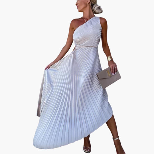 One Shoulder Asymmetrical Cocktail Dress - Elegant for Women