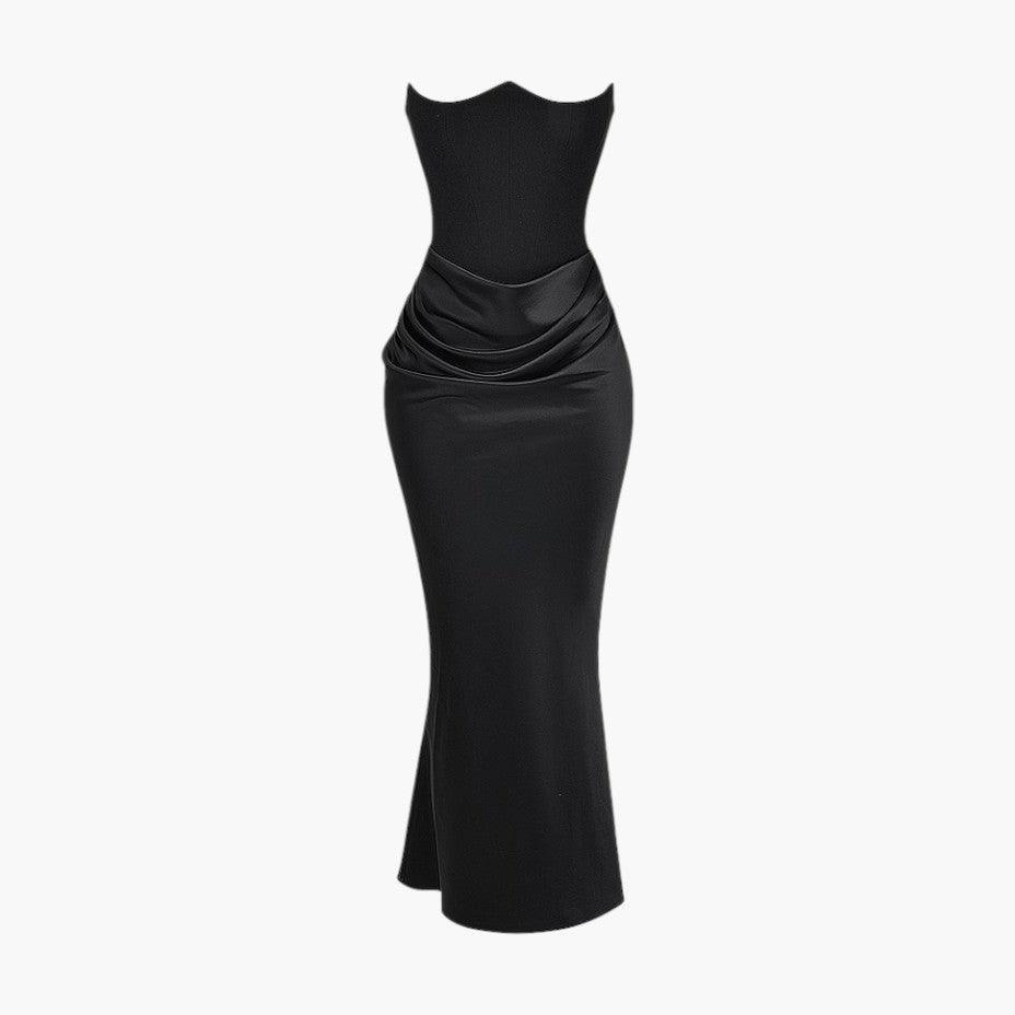 Elegant V-Neck Maxi Dress - Sleeveless Formal for Women