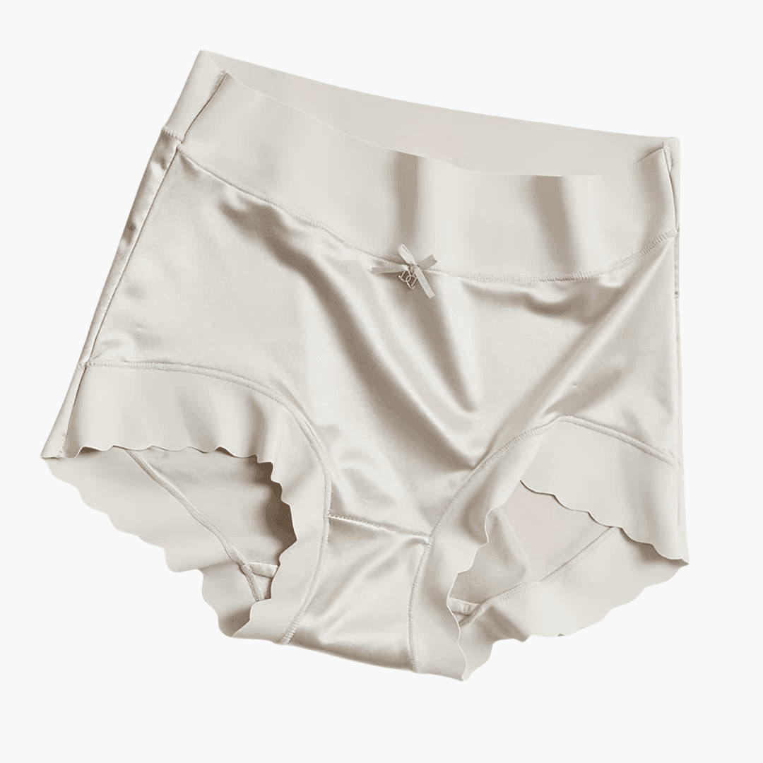 Silk High-Waist Panties - Seamless Luxury for Women Daily