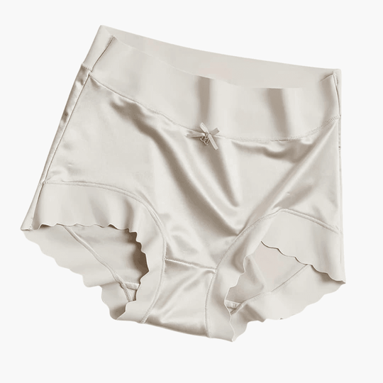 Silk High-Waist Panties - Seamless Luxury for Women Daily