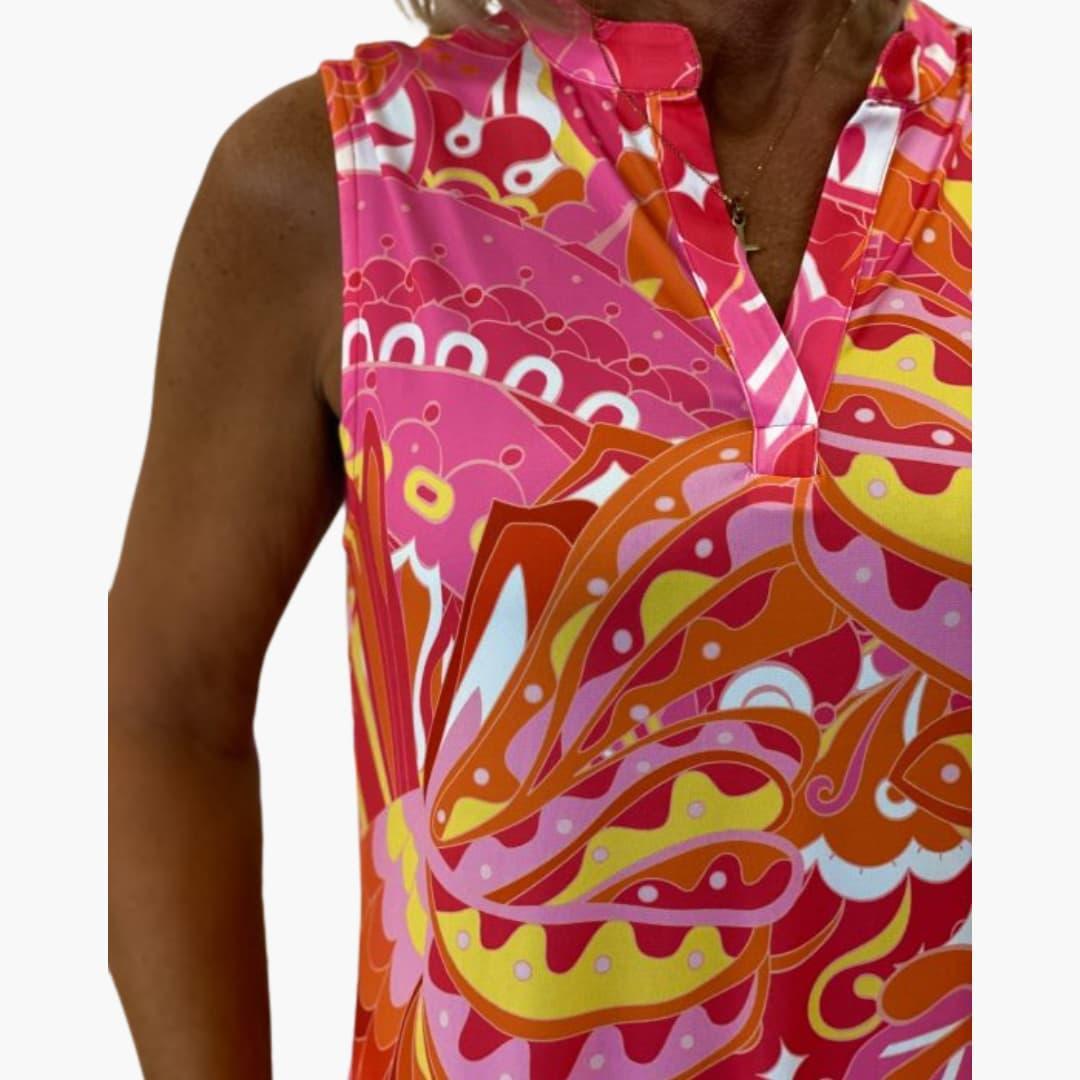 Sleeveless Summer Midi Dress - Flowy Casual Fit for Women