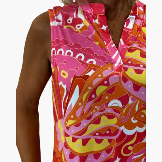 Sleeveless Summer Midi Dress - Flowy Casual Fit for Women
