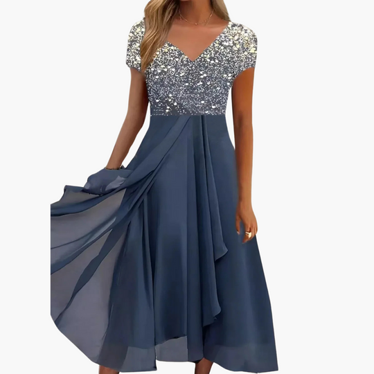 Elegant Midi Dress - Perfect for Women’s Wedding Guest Look