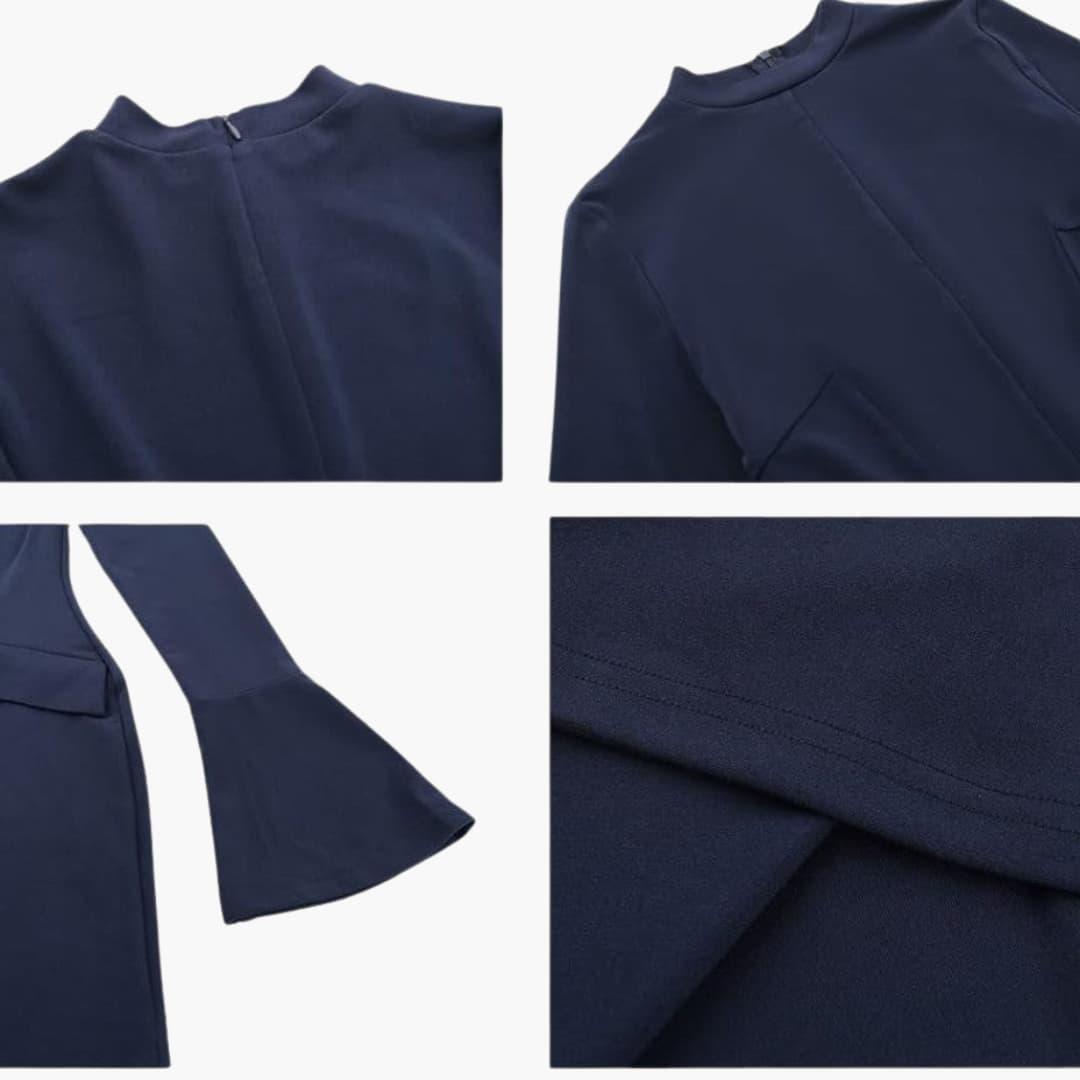 Long Sleeve Bodycon Mini Dress - Fitted Style for Women