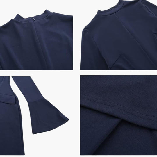 Long Sleeve Bodycon Mini Dress - Fitted Style for Women