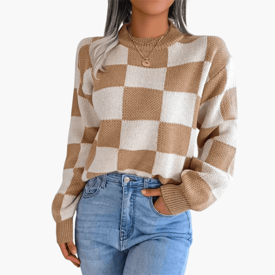 Modern Knit Jumper – Women's Cozy Oversized Sweater