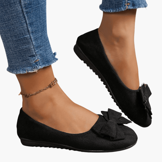 Bow Loafers – Women's Comfortable Patent Slip-On Shoes - IsabellaMae