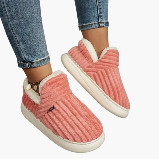 Plush Indoor Slippers for Women - Warm Cosy House Shoes