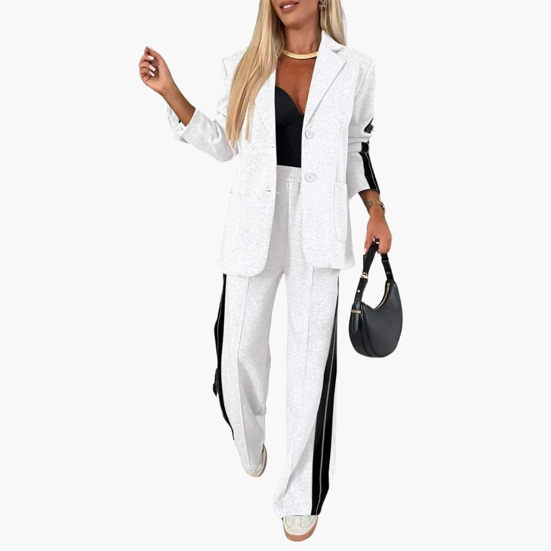 Quinn | 2-Piece Set with Elegant Lines - IsabellaMae