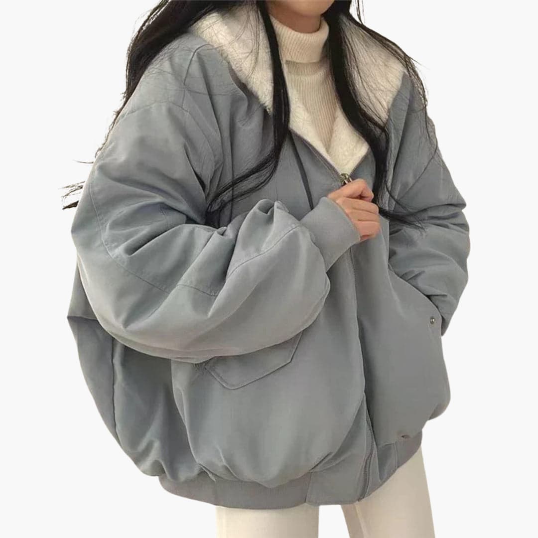 Reversible Winter Jacket for Women – Faux Fur & Water-Resistant