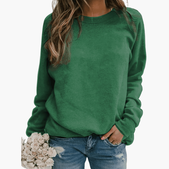 Striped Knit Pullover for Women - Oversized Casual Fit