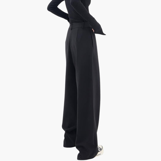 Ladies slim fit trousers for women - structured waist style