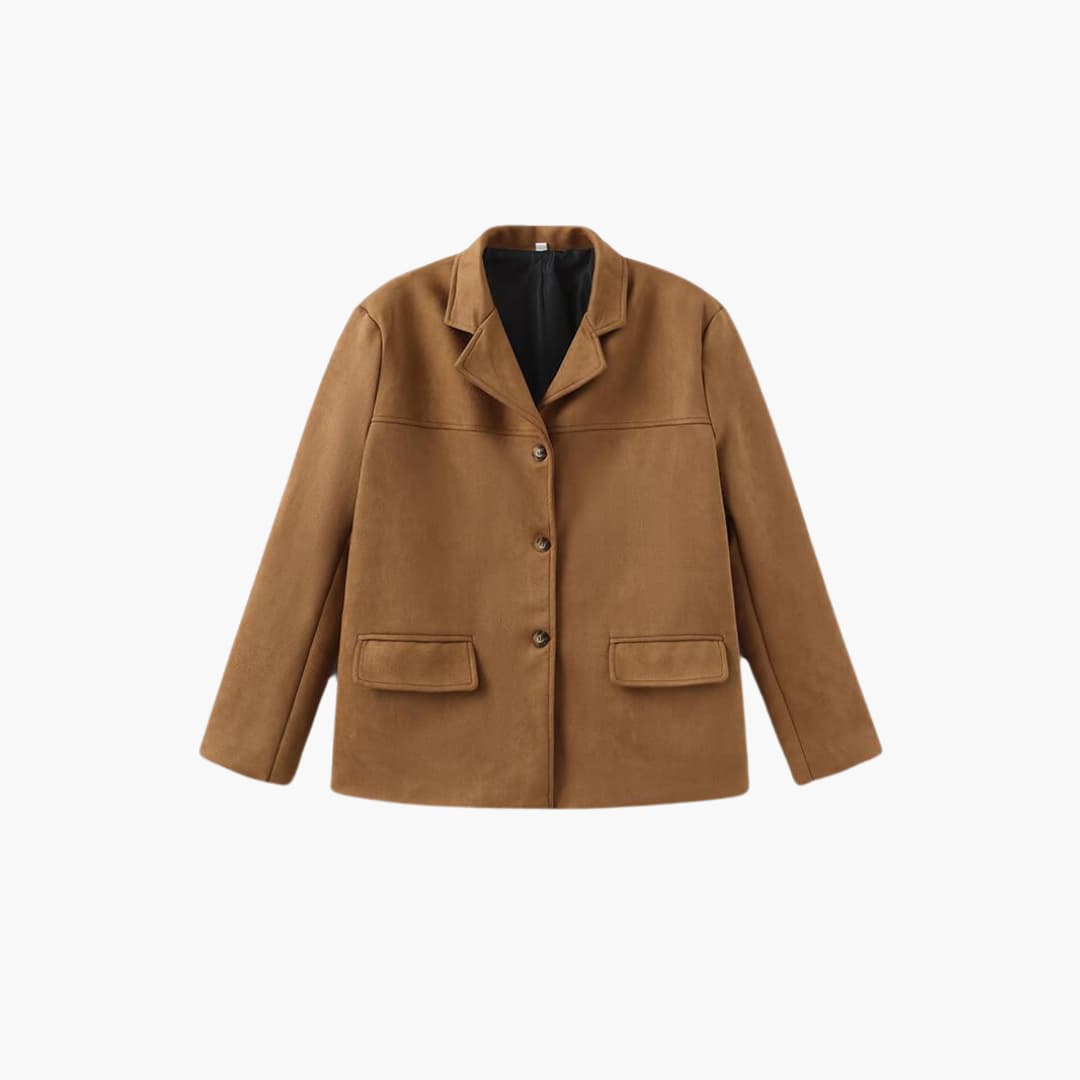 Buttoned Jacket for Women – Cropped, Stylish & Trendy Layer - IsabellaMae