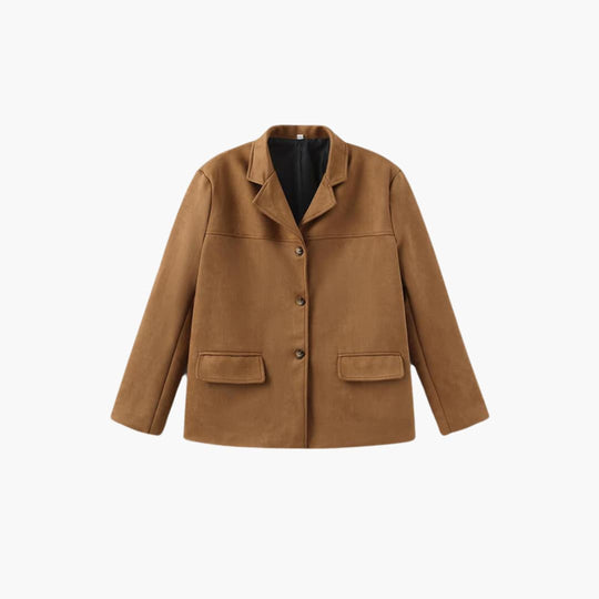Buttoned Jacket for Women – Cropped, Stylish & Trendy Layer - IsabellaMae