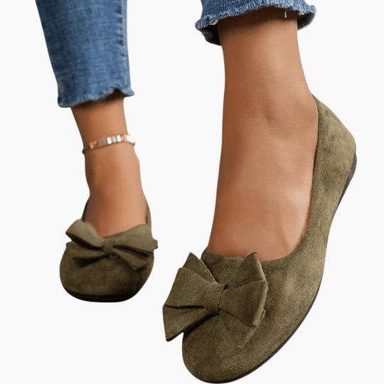 Bow Loafers – Women's Comfortable Patent Slip-On Shoes - IsabellaMae