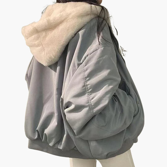 Reversible Winter Jacket for Women – Faux Fur & Water-Resistant
