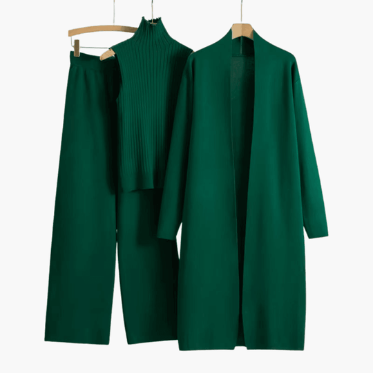 Cozy 3-piece knit set – for women, stylish and comfortable