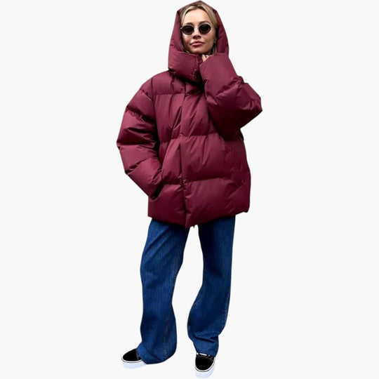 Oversized Puffer Jacket – Women's Lightweight Winter Coat