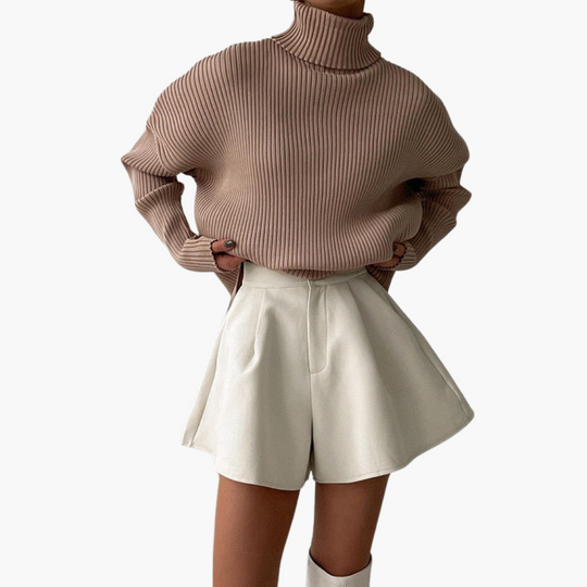 Flared Pleated Shorts - For Women’s Chic Summer Days