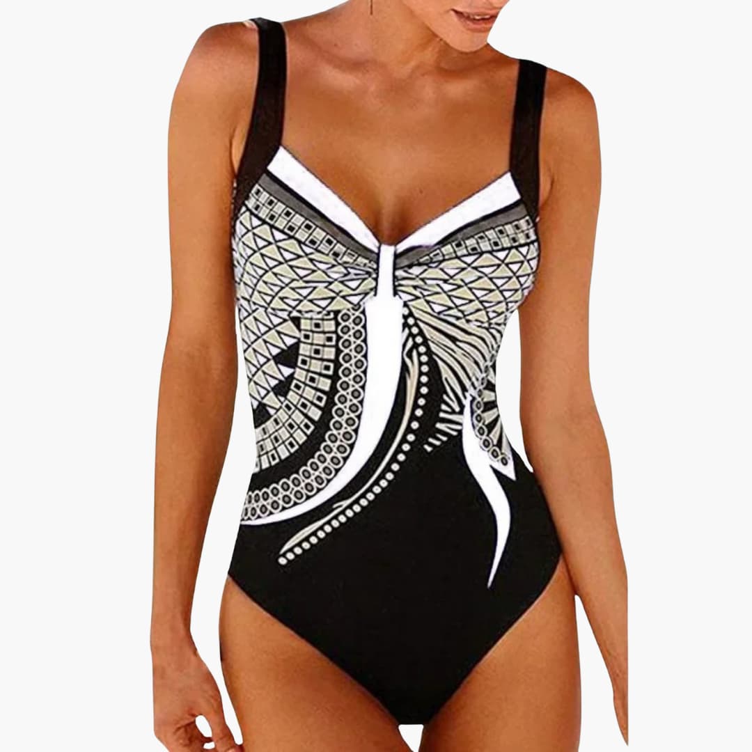 Elegant One-Piece Swimsuit - Women's Stylish Swimwear