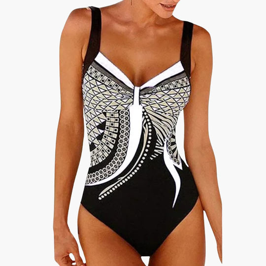Elegant One-Piece Swimsuit - Women's Stylish Swimwear