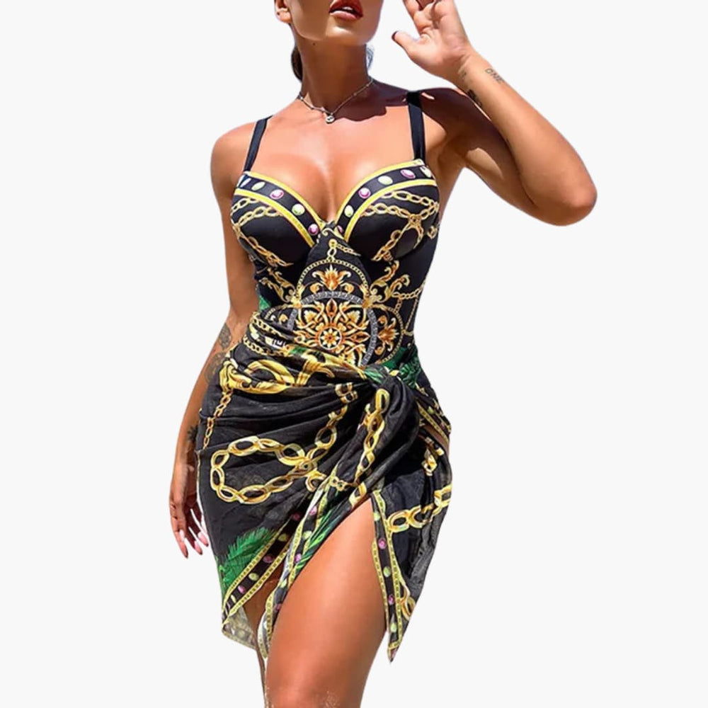 Elegant Two-Piece Swimsuit - Women's Stylish Swimwear Set