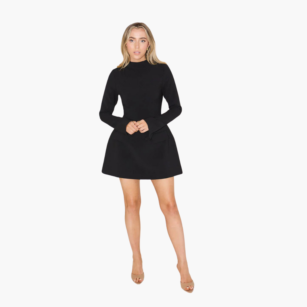 Elegant White Mini Dress – Women's Chic Partywear Outfit