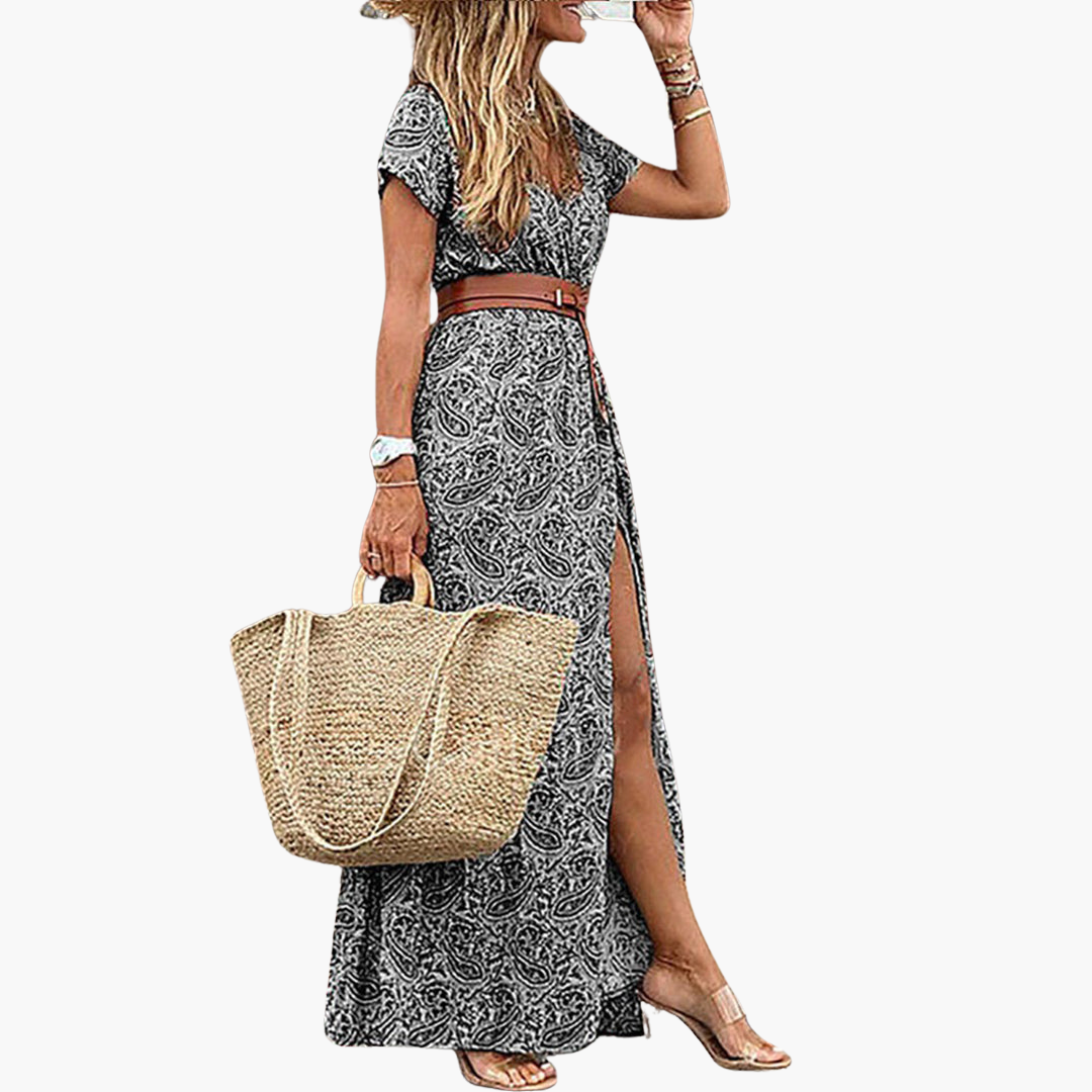 Elegant Boho Maxi Dress - Women's Summer Festival Outfit
