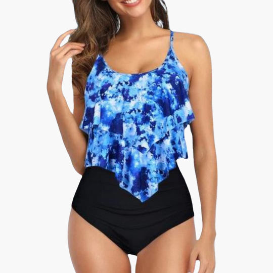 High-waisted tankini set - for women with tummy control