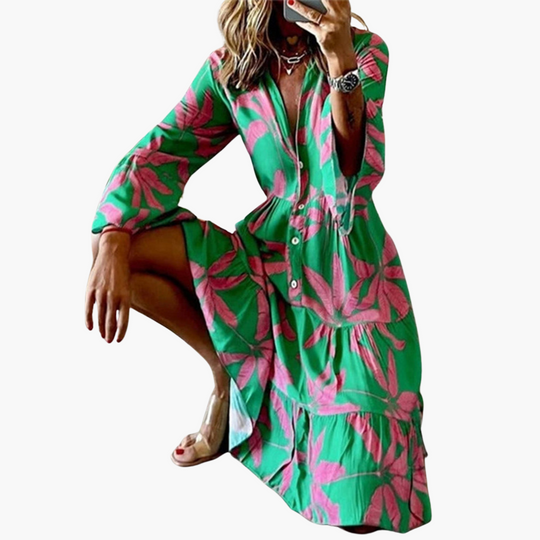 Boho Mini Dress - Women's Flowy Fit for Summer Elegance
