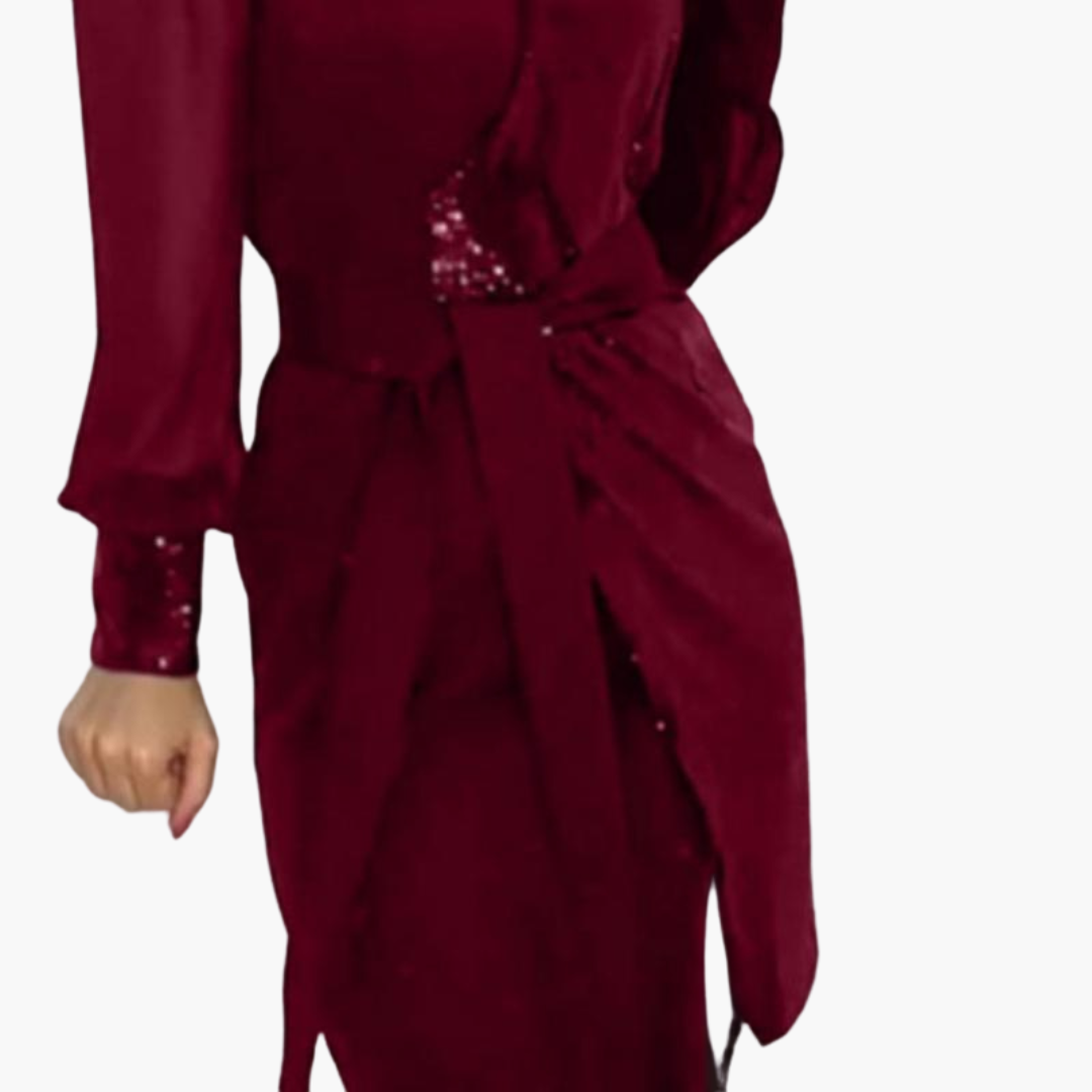 Elegant Long Sleeve Formal Dress – Women's Special Occasion