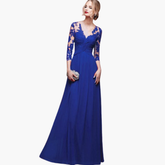 Elegant Maxi Dress - Women's Formal Wedding Guest Attire