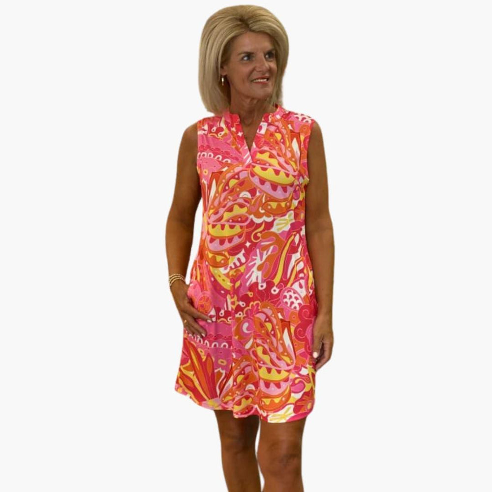 Sleeveless Summer Midi Dress - Flowy Casual Fit for Women