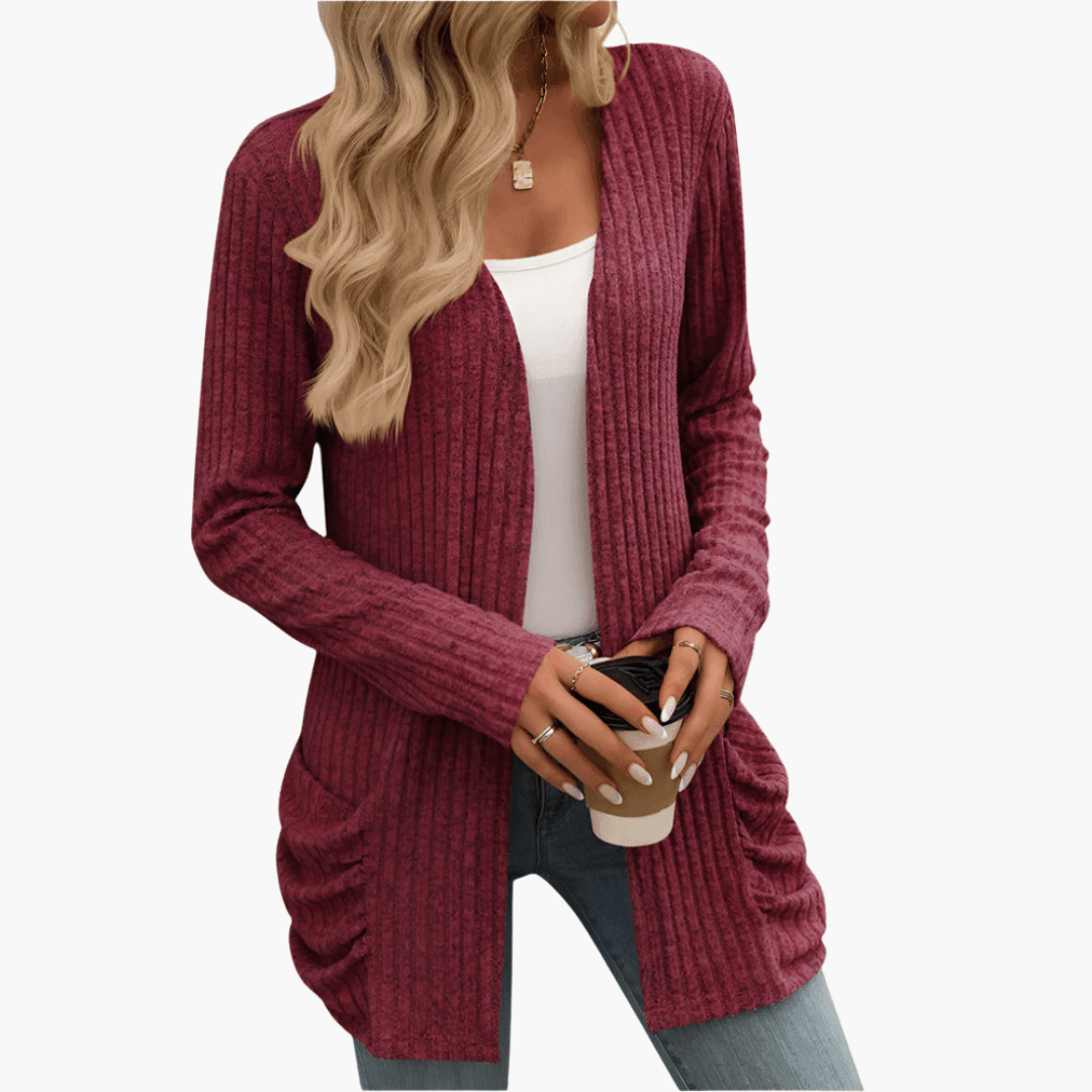 Cozy Knit Cardigan – Women's Chunky Cable Knit Sweater
