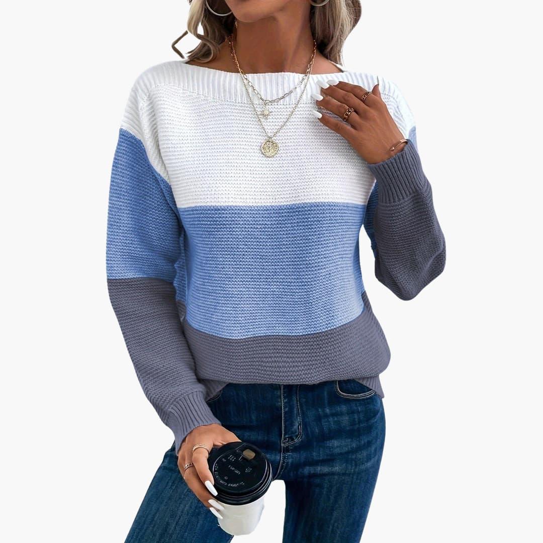 Ombre Knit Sweater – Soft Gradient Pullover for Women