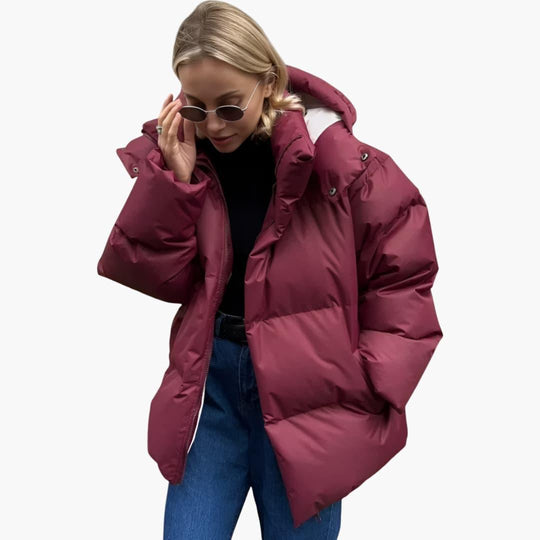 Oversized Puffer Jacket – Women's Lightweight Winter Coat