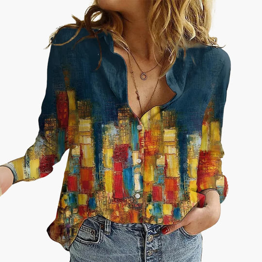 Butterfly Print Blouse - Elegant Style for Women’s Wardrobe