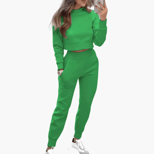 Knit Lounge Set – Women's Cozy Two-Piece Loungewear Outfit